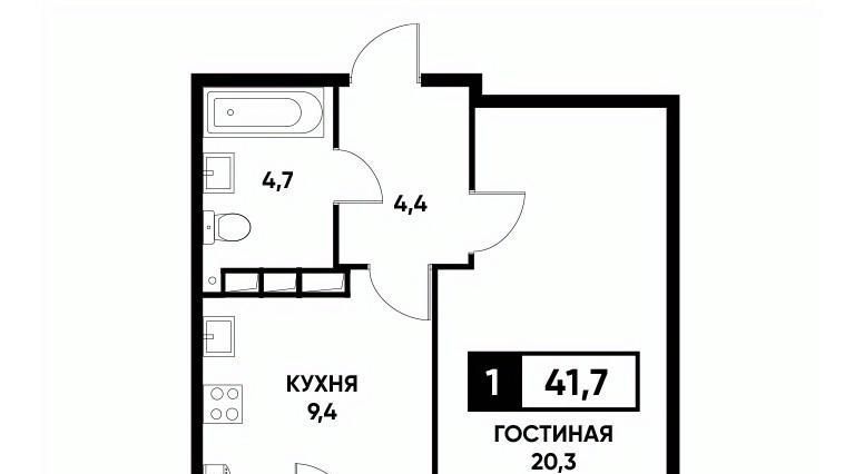 квартира г Ставрополь р-н Промышленный пр-кт Российский 12к/2 фото 1