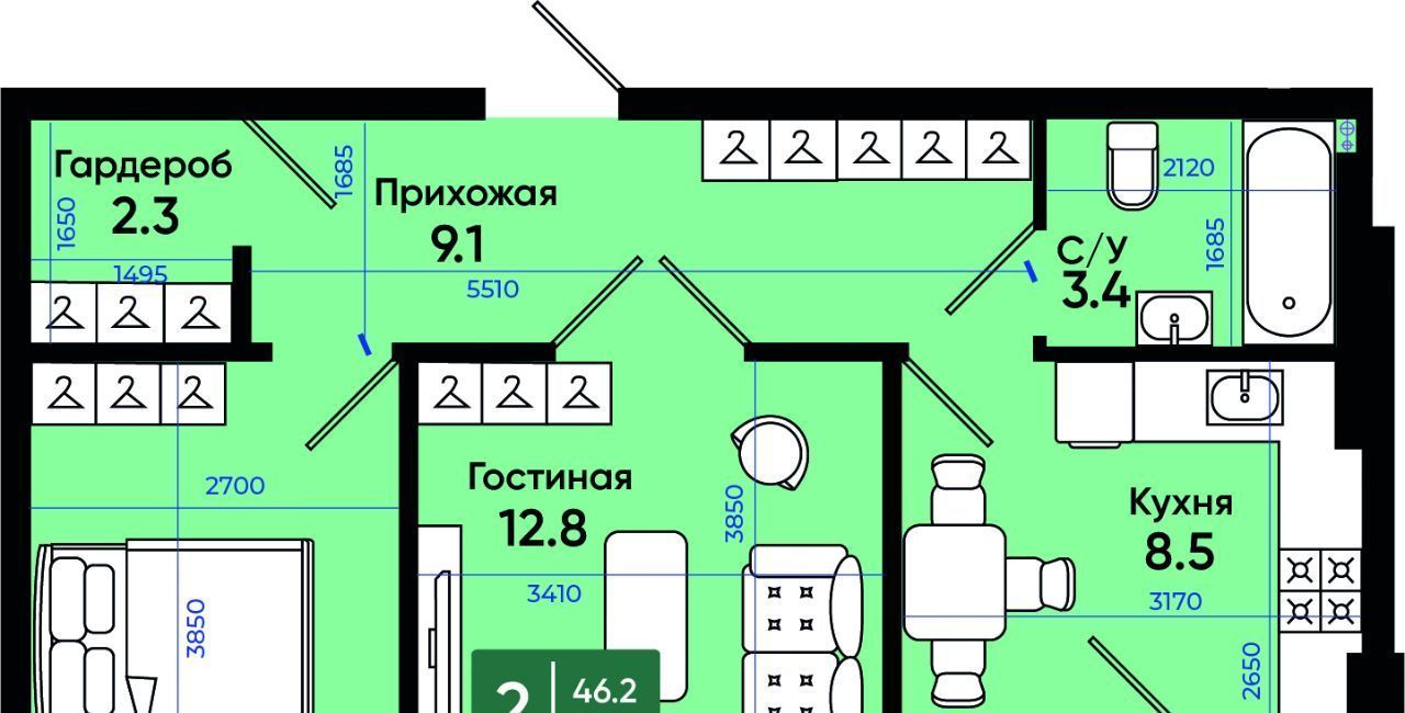 квартира г Батайск ул Олимпийское Кольцо 36к/20 фото 1