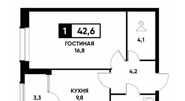 квартира г Ставрополь р-н Промышленный пр-кт Российский 12к/3 фото 1