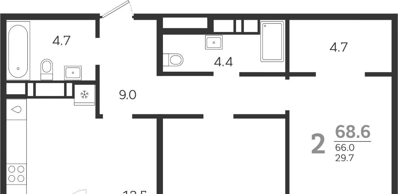 квартира г Краснодар р-н Центральный ул Колхозная 5к/8 фото 1