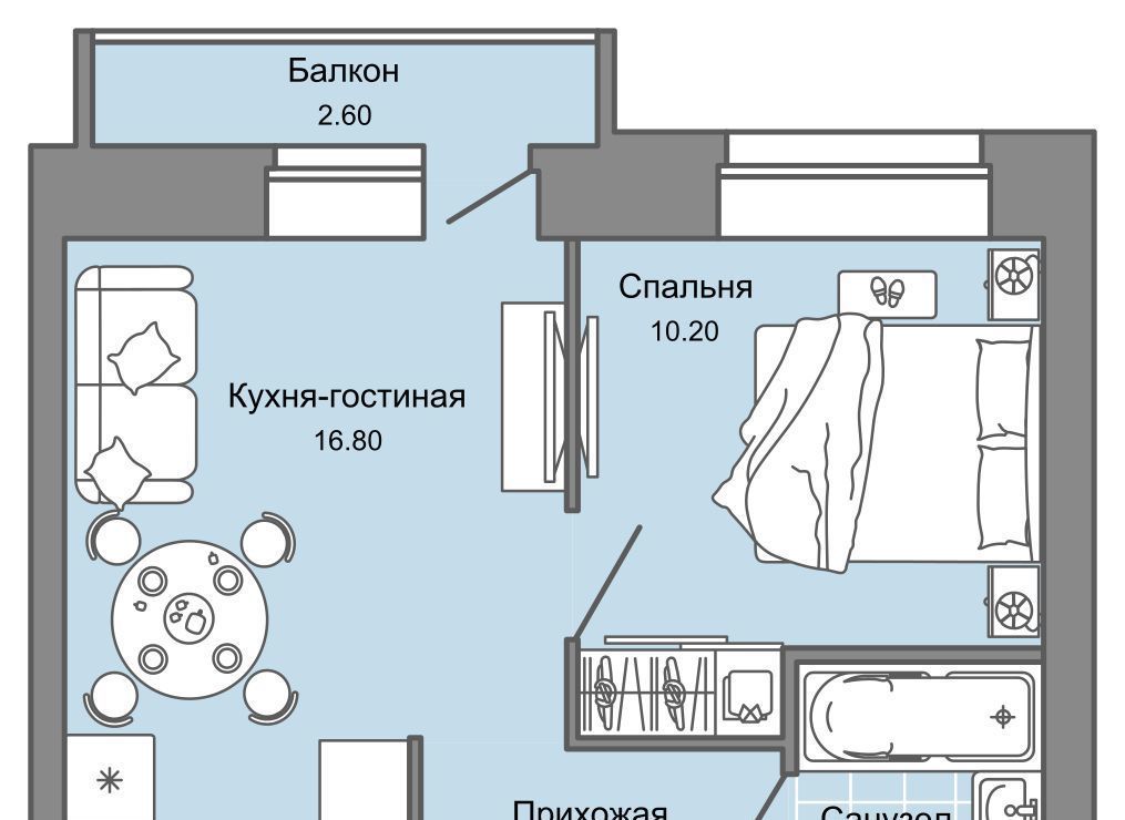 квартира г Пермь р-н Дзержинский Заимка ЖК Камаполис фото 1