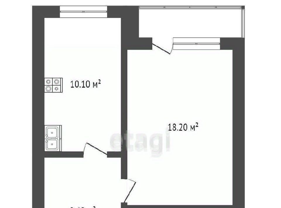 квартира г Тюмень р-н Центральный ул Газовиков 49к/1 фото 18