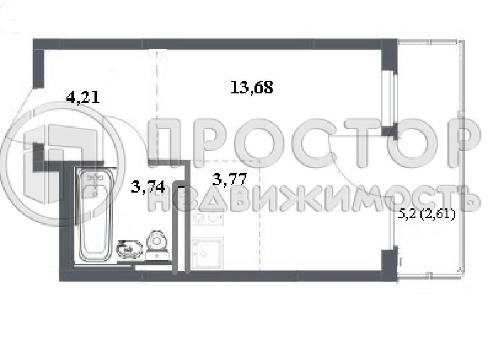 квартира г Москва п Рязановское с Остафьево метро Остафьево МЦД-2, Остафьево с. Логинова ул., 7к 1, обл Московская фото 22