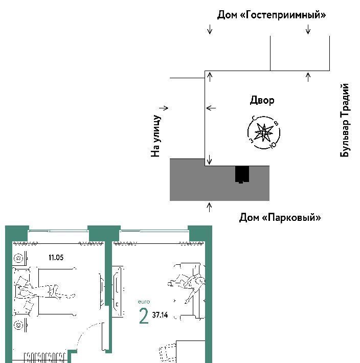 квартира г Тюмень р-н Калининский ул Новоселов 100 фото 1