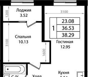 квартира г Краснодар р-н Карасунский микрорайон Хлопчато-бумажный Комбинат Жилой район «Патрики» квартал фото 1