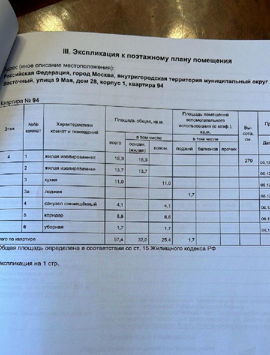 квартира г Москва метро Щелковская ул 9 Мая 28к/1 фото 9