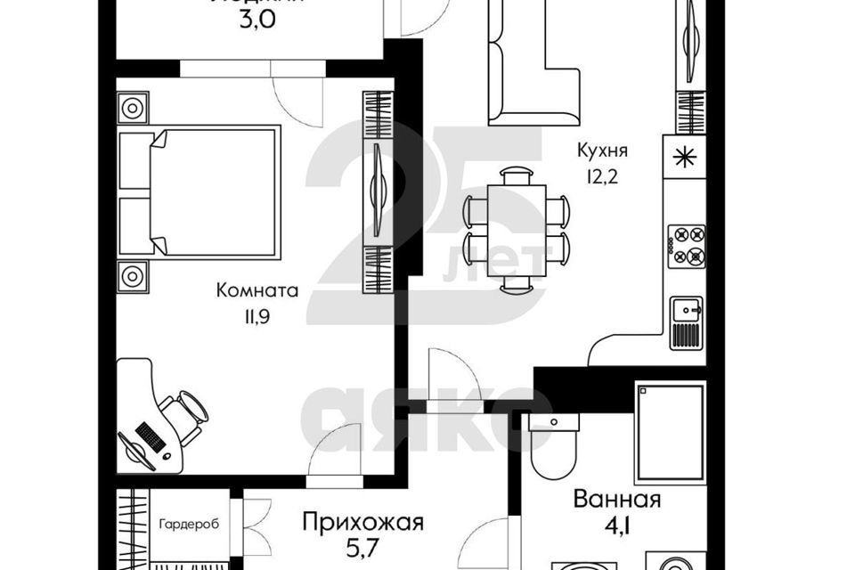 квартира г Краснодар ул Западный Обход 57к/2 муниципальное образование Краснодар фото 2