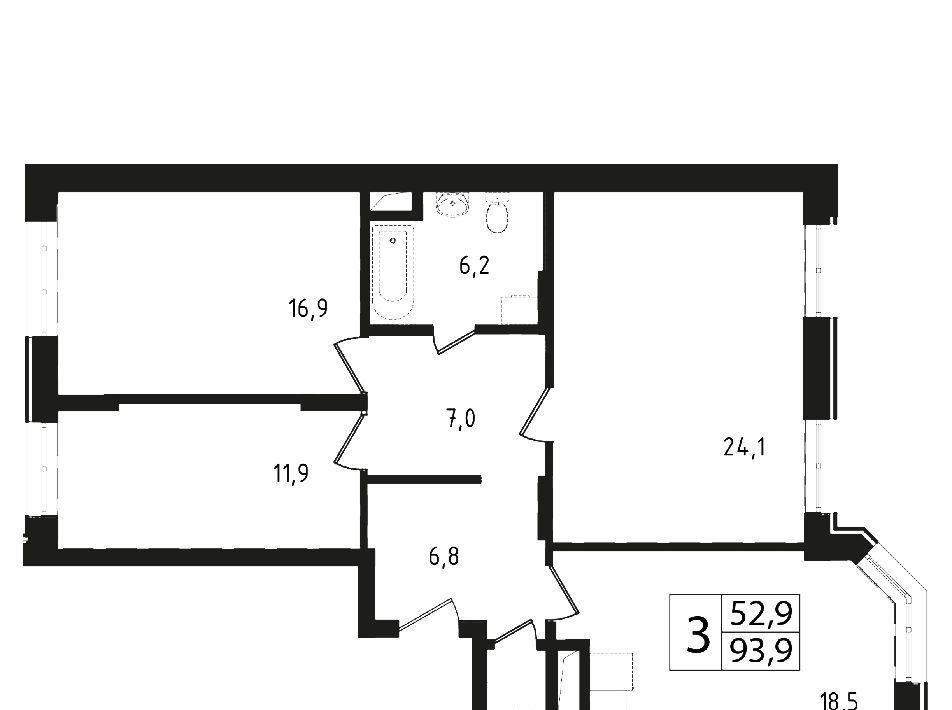 квартира городской округ Одинцовский г Звенигород мкр 3 13 Крёкшино фото 1