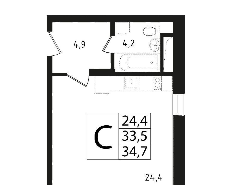 квартира городской округ Одинцовский г Звенигород мкр 3 13 Крёкшино фото 1