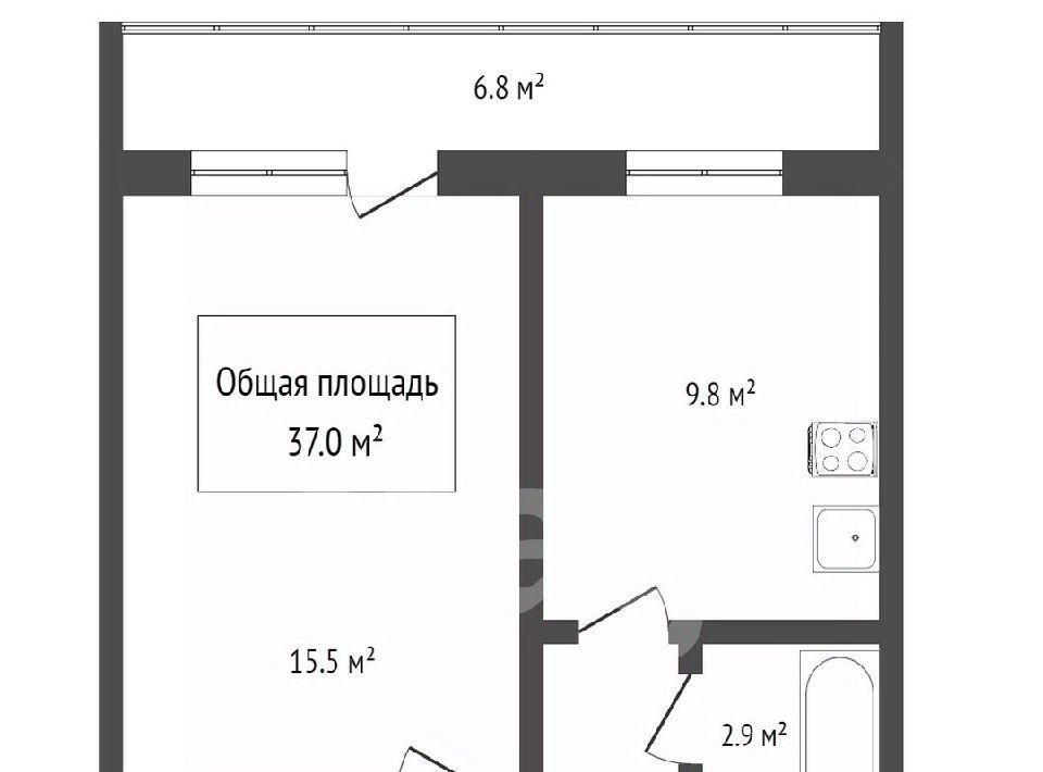 квартира г Томск р-н Кировский Степановка ул Энергетиков 13а фото 8