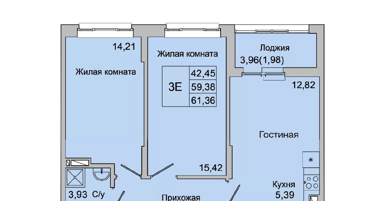 квартира г Батайск ул Булгакова 11 фото 1