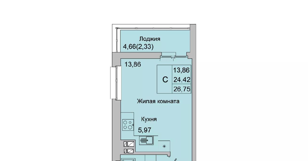 квартира г Батайск ул Булгакова 11 фото 3