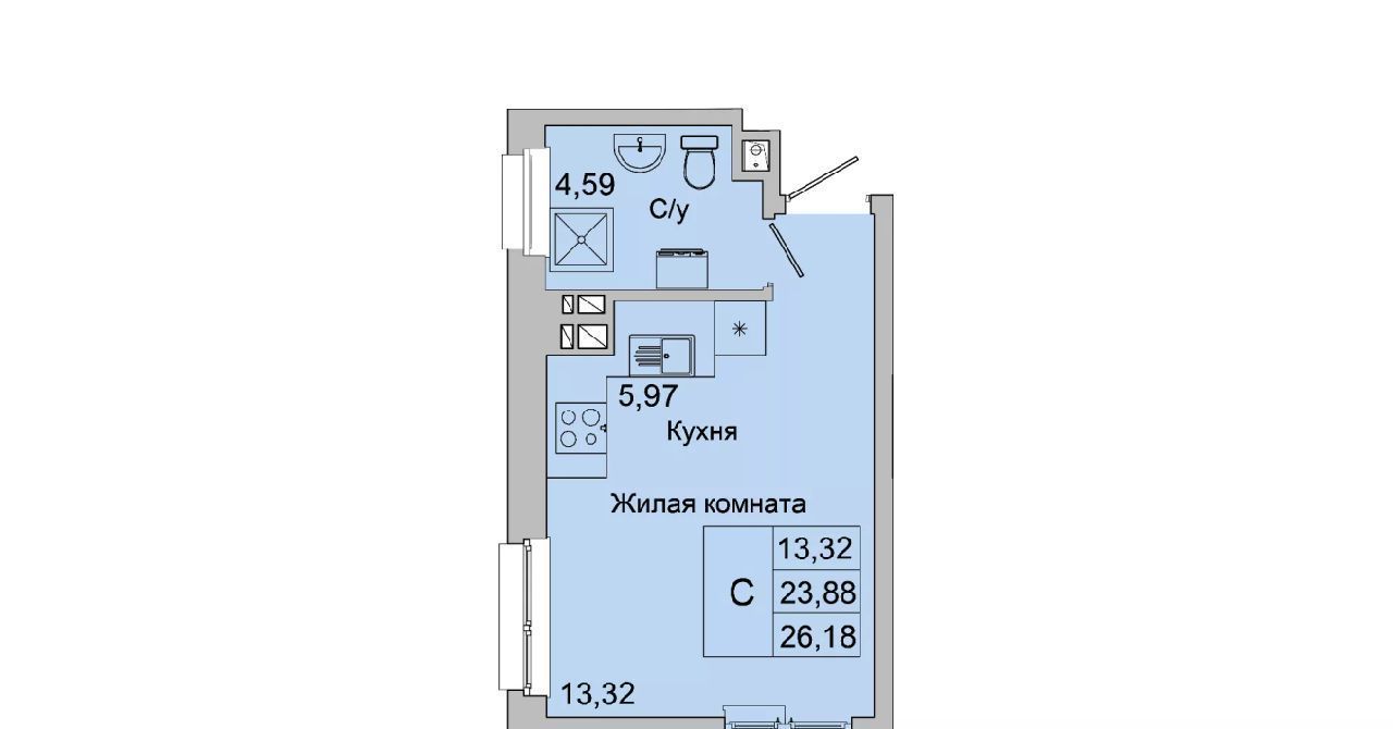 квартира г Батайск ул Булгакова 11 фото 3