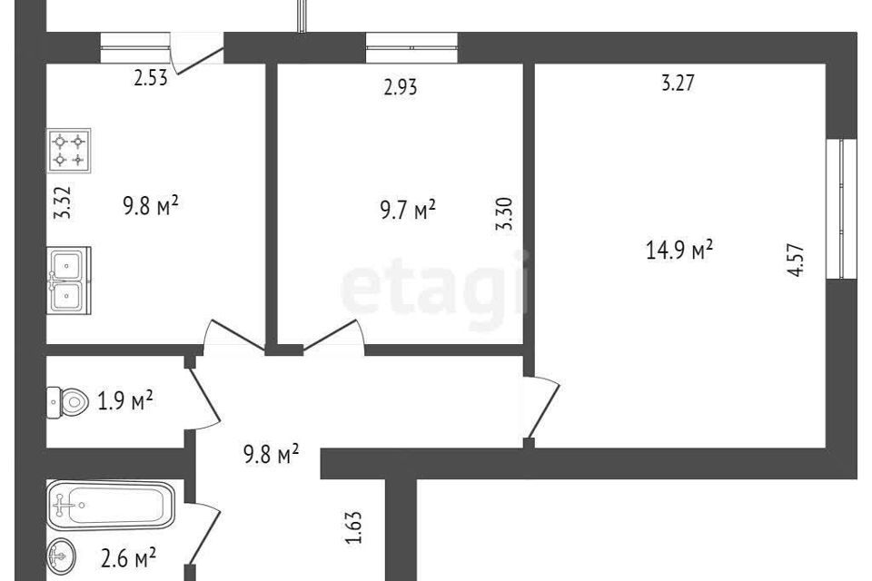 квартира г Ставрополь ул Серова 486/2 городской округ Ставрополь фото 10