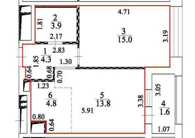 квартира г Москва метро Аминьевская ш Аминьевское МЦД-4, 4 Дк 2 фото 26