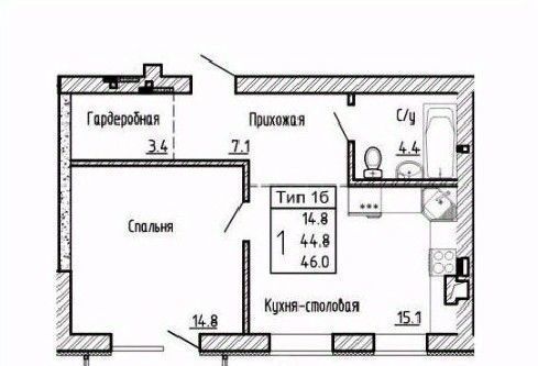 квартира р-н Рамонский с Ямное ул Атамана Белова 1с/2 фото 1