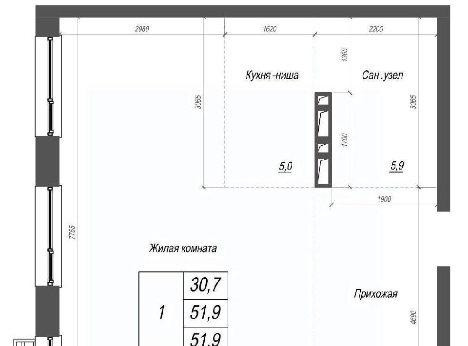 квартира г Владивосток р-н Ленинский ул Невельского фото 1