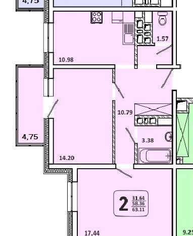 квартира р-н Свердловский дом 7 фото