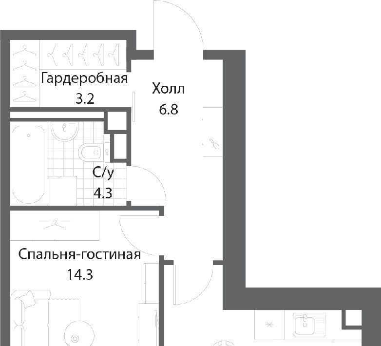 квартира г Москва метро Технопарк ЖК Нагатино Ай-Ленд к 1 фото 1