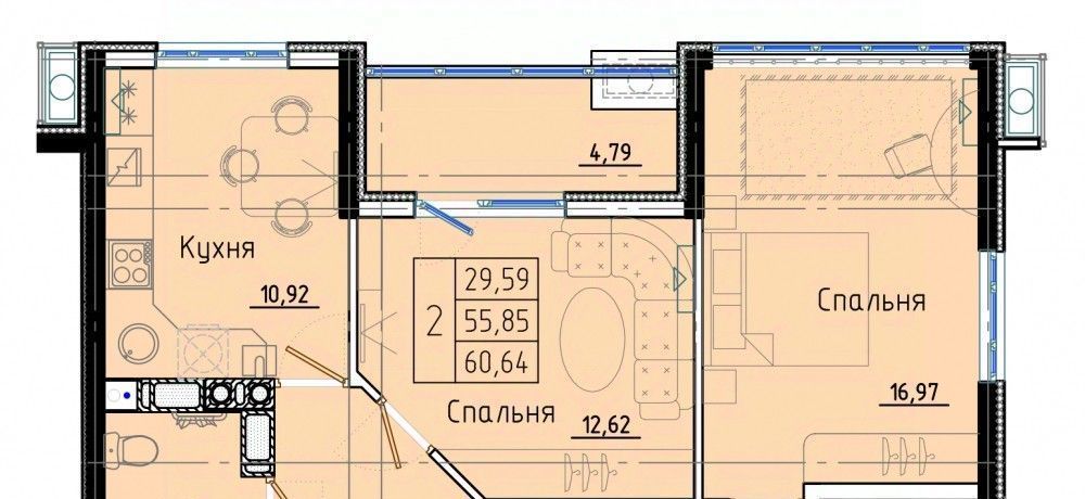 квартира р-н Темрюкский г Темрюк ул Обороны 2/2 фото 1