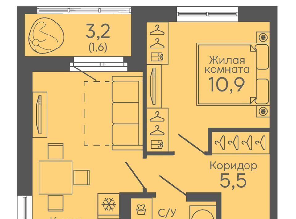 квартира г Екатеринбург Ботаническая б-р Новосинарский 6 фото 1