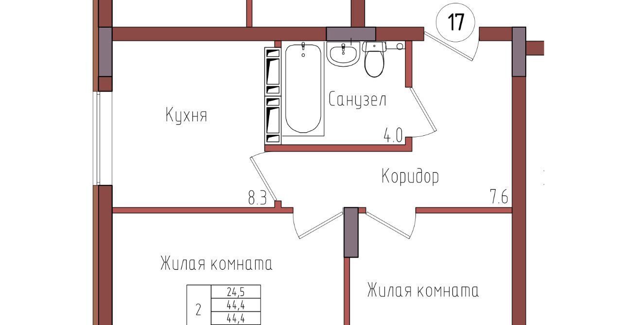 квартира г Калининград р-н Центральный ул Дубовая аллея фото 1