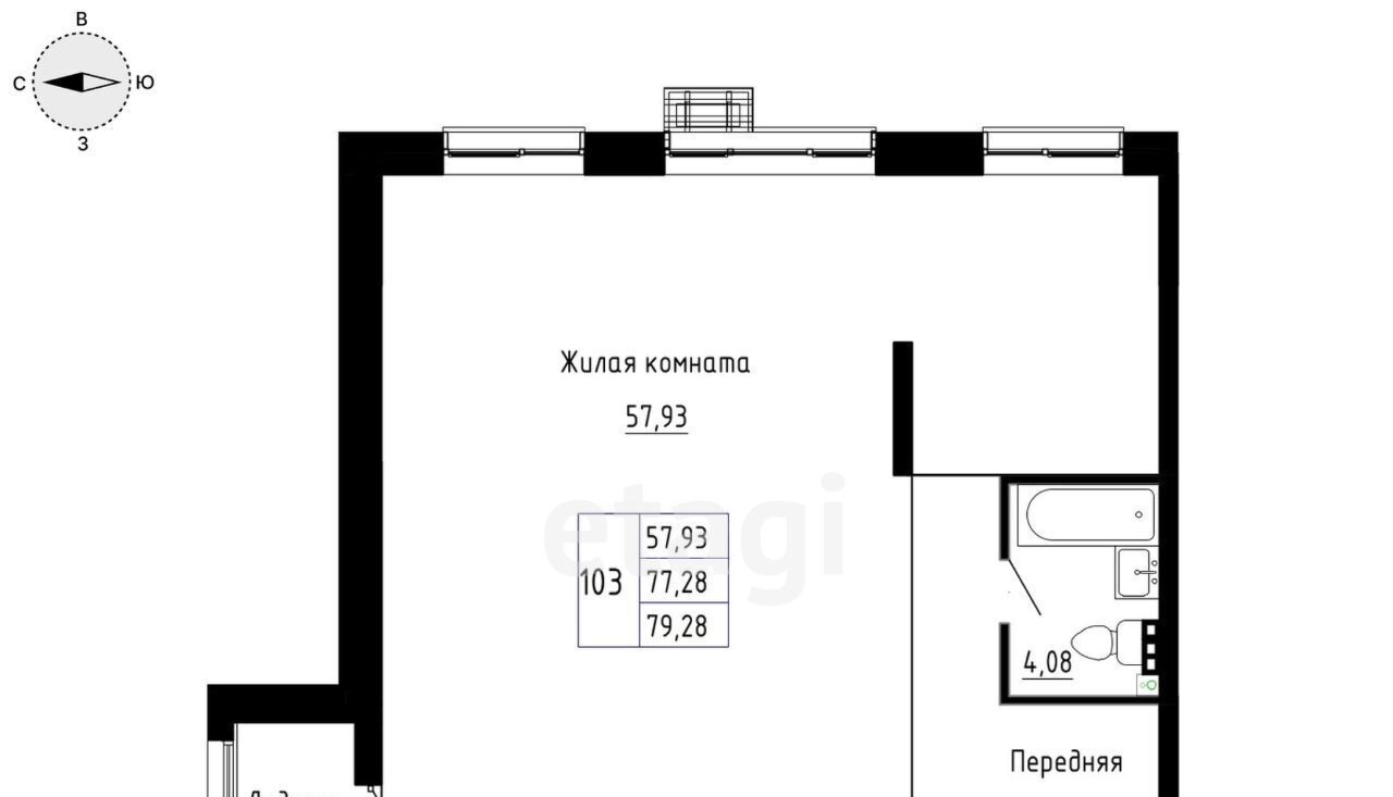 квартира г Владивосток р-н Советский ул Опорная 18ак/1 фото 17