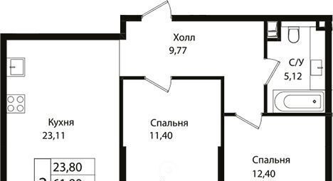 квартира г Краснодар р-н Карасунский ул Сормовская 1/3 фото 1