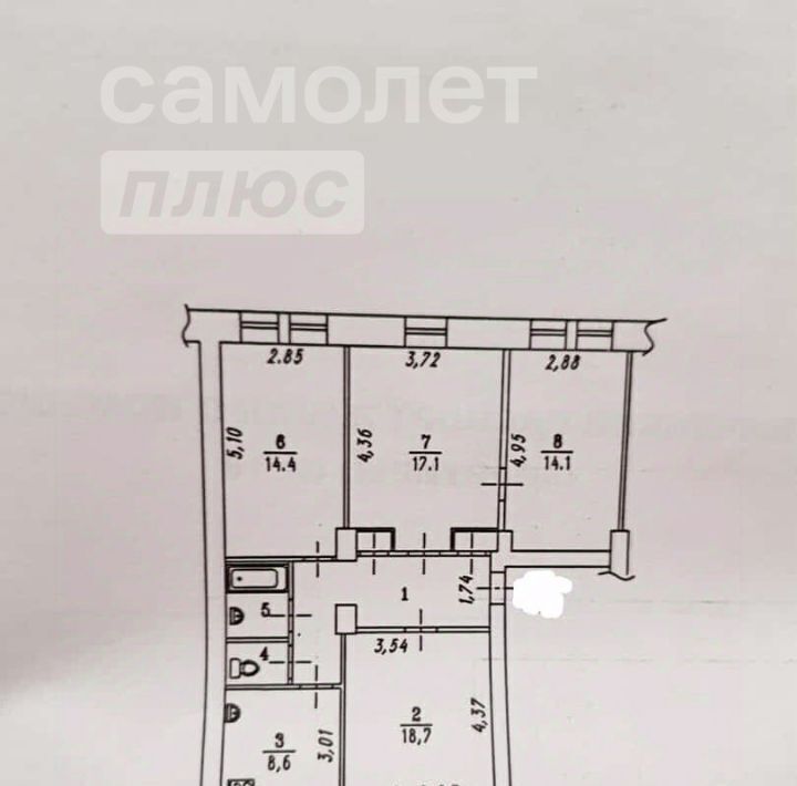 квартира г Омск р-н Центральный ул Октябрьская 122 фото 1