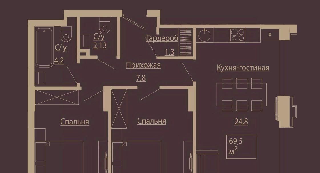 квартира г Новосибирск р-н Центральный ул Чаплыгина 54 фото 1