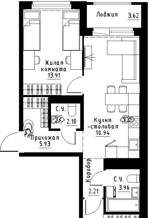 квартира г Екатеринбург Ботаническая б-р Золотистый 13 фото 1