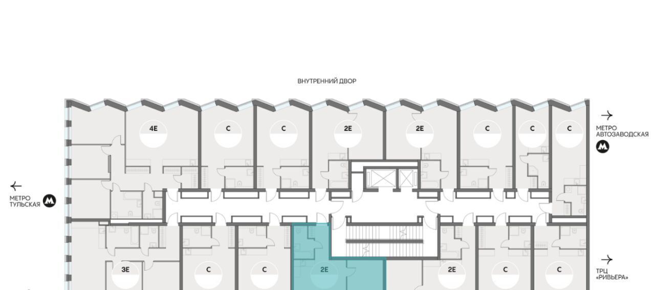 квартира г Москва метро ЗИЛ ул Автозаводская 24к/1 фото 2