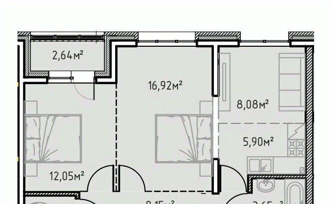 квартира г Иркутск р-н Ленинский Иркутск-2 Зенит жилой комплекс фото 1