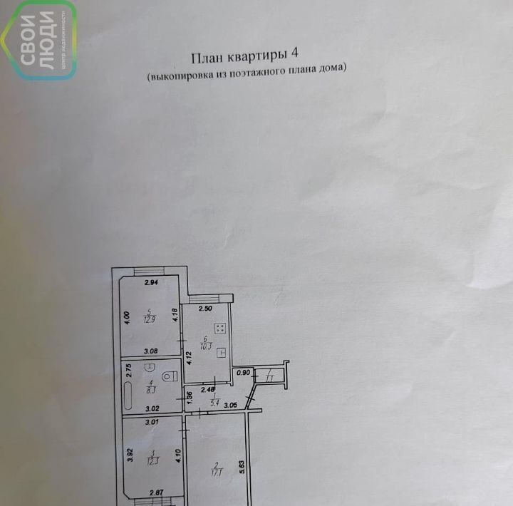 квартира г Рязань р-н Октябрьский проезд Шереметьевский 4 фото 8