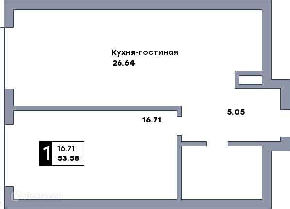 квартира г Самара ул Мичурина 1 городской округ Самара фото 1