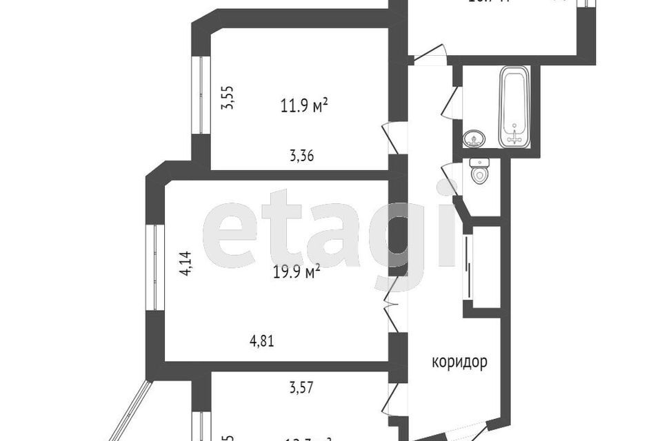 квартира г Сургут ул Быстринская 24/1 Сургутский район фото 7