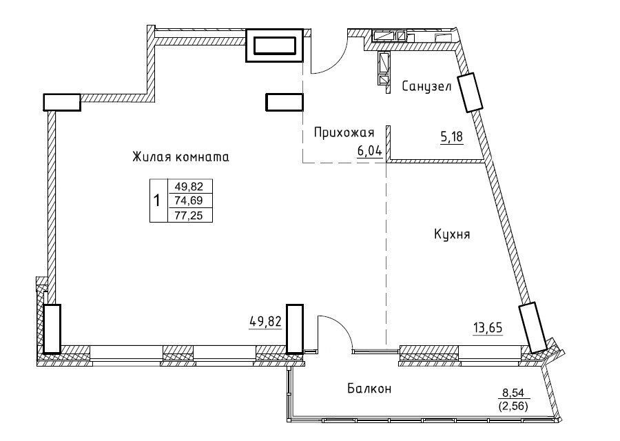 квартира г Владивосток ул Сочинская 17 Владивостокский городской округ фото 1