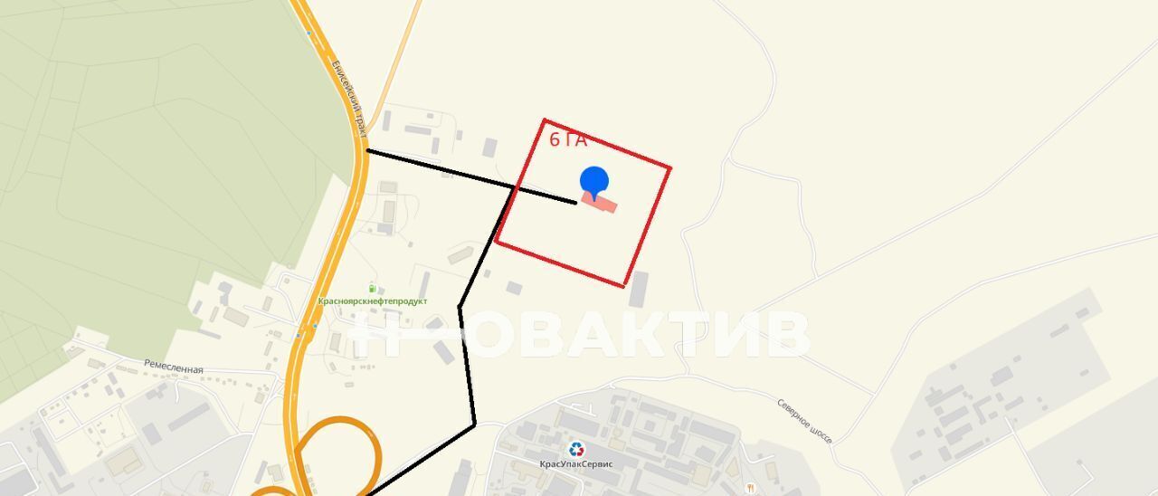 производственные, складские г Красноярск р-н Советский ш Северное 4/1 фото 1