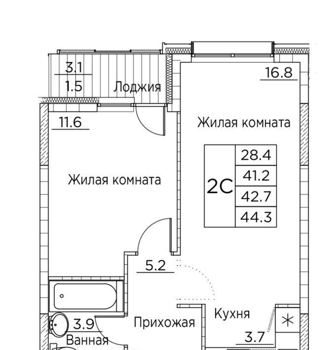квартира г Владивосток р-н Ленинский ул Расула Гамзатова 7к/2 фото 1