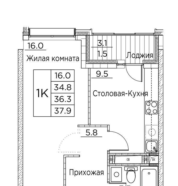 квартира г Владивосток р-н Ленинский ул Расула Гамзатова 7к/2 фото 1