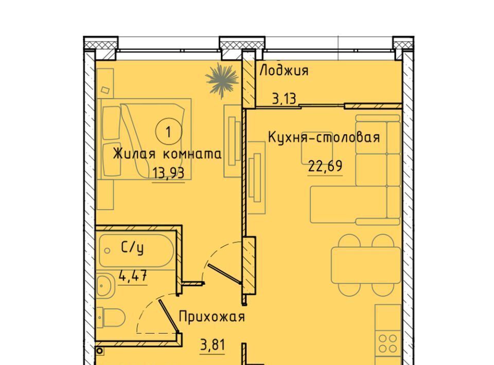 квартира г Екатеринбург Чкаловская ул Машинная 1в/2 фото 1