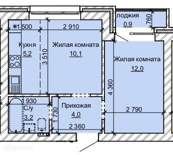 квартира г Барнаул ул Анатолия 304 муниципальное образование Барнаул фото 1