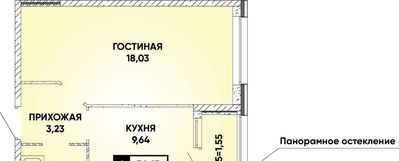 квартира г Краснодар р-н Прикубанский ул им. Петра Феленкова фото 1