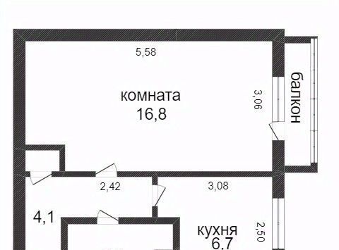 квартира г Хабаровск р-н Индустриальный ул Кубяка 10 фото 13