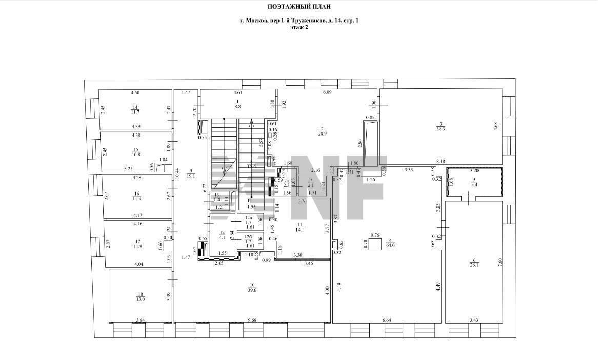 торговое помещение г Москва метро Киевская пер 1-й Тружеников 14с/2 фото 8