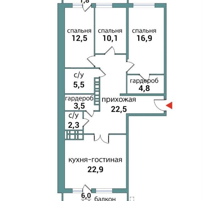 квартира г Самара проезд 4-й 67а городской округ Самара фото 1