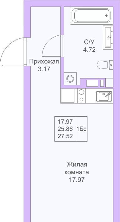 квартира г Казань метро Горки Светлая Долина жилой комплекс фото 4