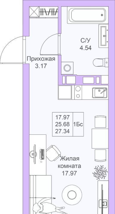 квартира г Казань метро Горки Светлая Долина жилой комплекс фото 1