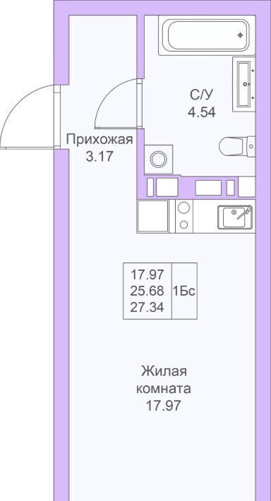 квартира г Казань метро Горки Светлая Долина жилой комплекс фото 5