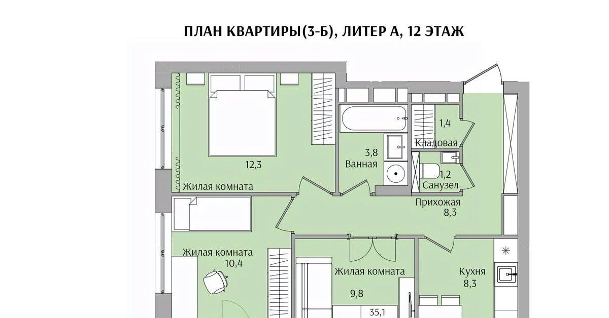 квартира г Нижний Новгород Бурнаковская ул Якорная фото 1